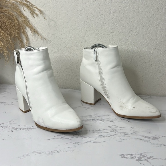 Shein Women Minimalist Side Zipper Chunky Heeled Classic Boot Size 8 - Picture 4 of 10